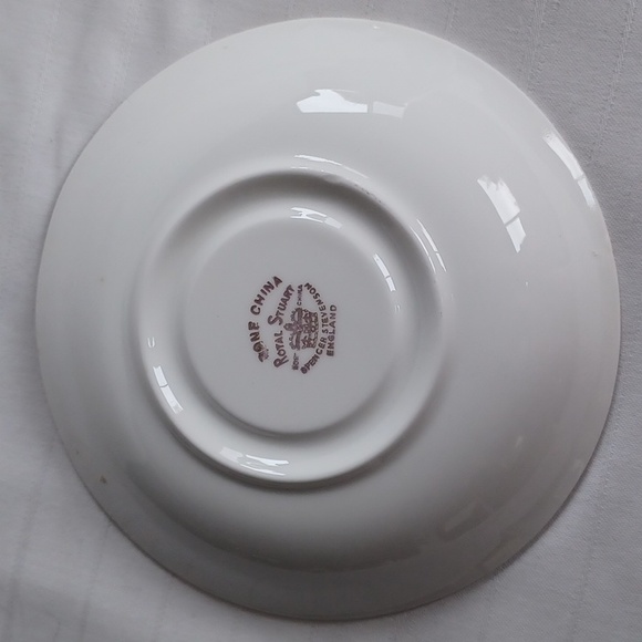 Royal Stuart Spencer Stevenson England Vintage Bone China Floral Teacup & Saucer - Picture 11 of 12